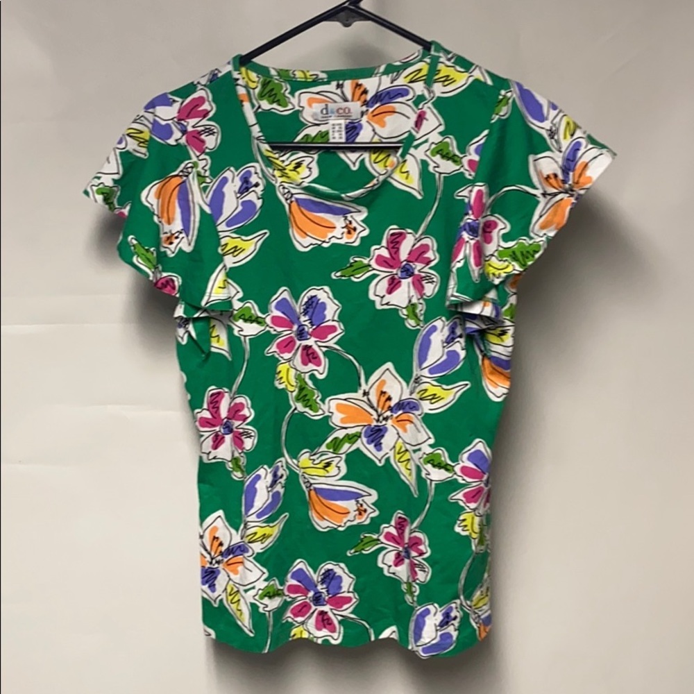 Denim & Co flower Top XXS